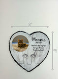 Load image into Gallery viewer, Personalized Memorial Pet Stone Heart
