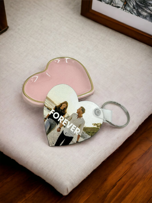 Personalized Keychain Heart