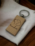 Load image into Gallery viewer, Personalized Wooden Keychain
